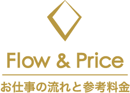 お仕事の流れと参考料金